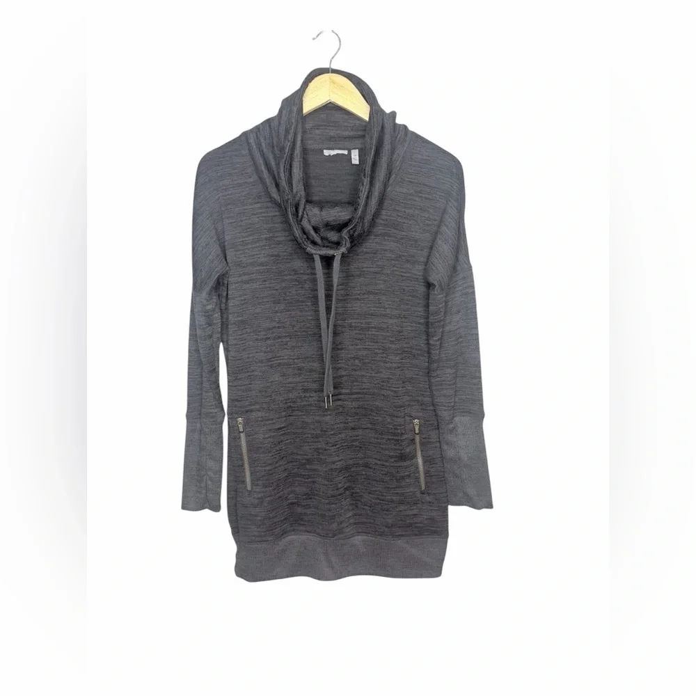 Athleta Cozy Cowl Neck Pullover Sweater - Charcoal